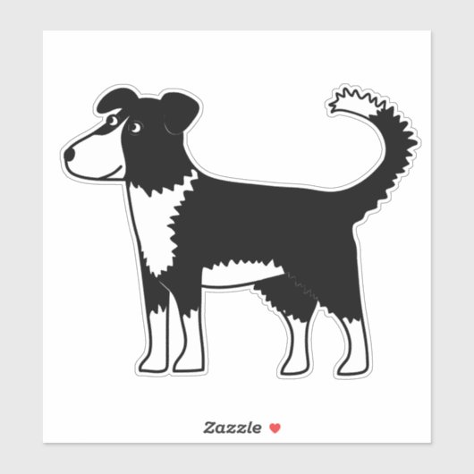 Welsh Border Collie Sheepdog Sticker (Vel)