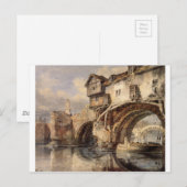 Welsh Bridge in Shrewsbury door William Turner Briefkaart (Voorkant / Achterkant)
