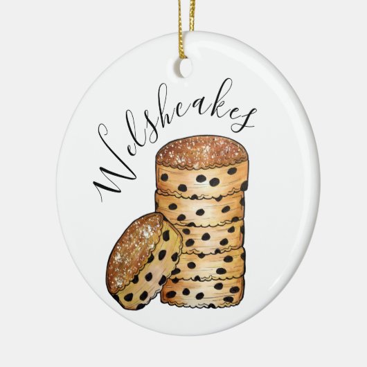 Welsh Cakes Welshcakes Bakestones UK Keramisch Ornament (Links)