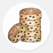 Welsh Cakes Welshcakes Bakestones UK Ronde Sticker (Voorkant)
