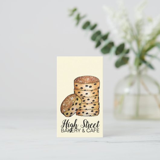 Welsh Cakes Welshcakes Bakestones UK Visitekaartje (Staand voorkant)