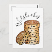 Welsh Cakes Welshcakes UK British Bakery Café Food Briefkaart (Voorkant / Achterkant)