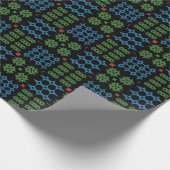 Welsh Carthen Blanket Tapestry Design Cadeaupapier (Hoek)