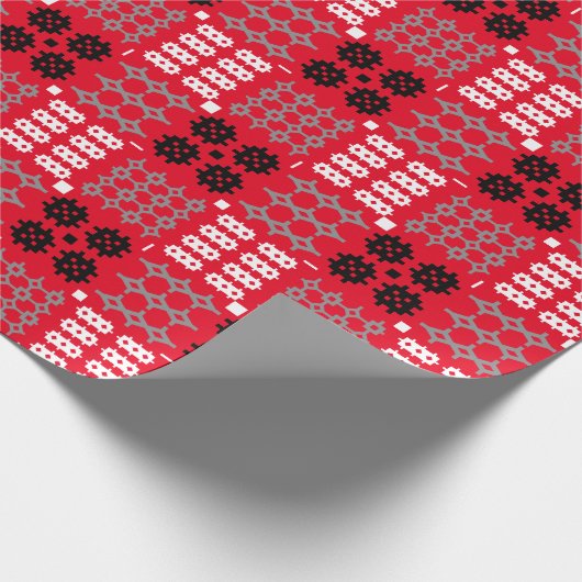 Welsh Carthen Blanket Tapestry Design Cadeaupapier (Hoek)