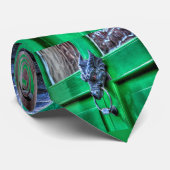 Welsh Cast Iron Dragon Head Deurklopker Stropdas (Opgerold)