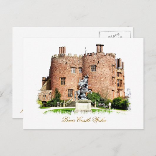 WELSH CASTLES BRIEFKAART (Voorkant / Achterkant)