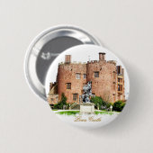 WELSH CASTLES RONDE BUTTON 5,7 CM (Voorkant /achterkant)