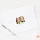 WELSH CASTLES RONDE STICKER (Envelop)