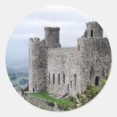 WELSH CASTLES RONDE STICKER (Voorkant)