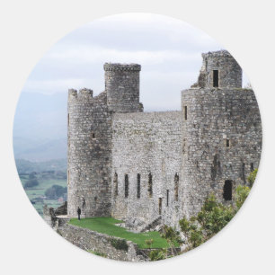 WELSH CASTLES RONDE STICKER