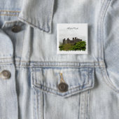 WELSH CASTLES VIERKANTE BUTTON 5,1 CM (In situ)