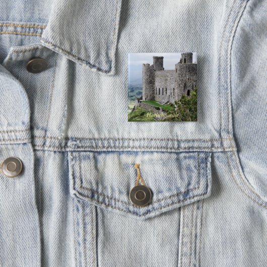 WELSH CASTLES VIERKANTE BUTTON 5,1 CM (In situ)