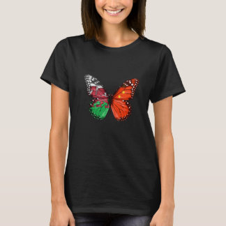 Welsh Chinese vlag Butterfly T-shirt