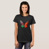 Welsh Chinese vlag Butterfly T-shirt (Voorkant volledig)