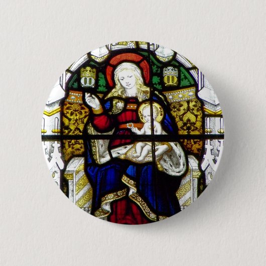 WELSH CHURCHES UK RONDE BUTTON 5,7 CM (Voorkant)