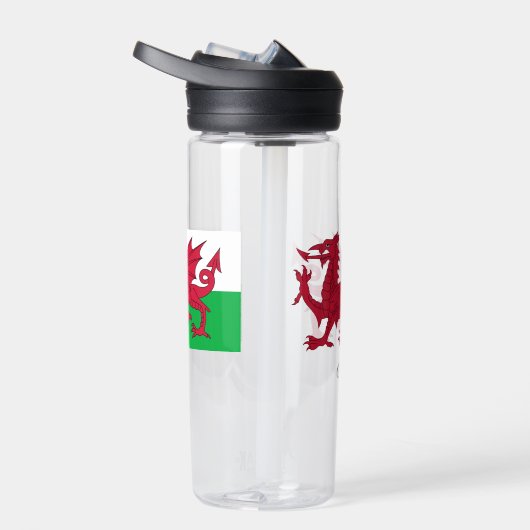 Welsh Coat of Arms, Dragon Flag, Wales Waterfles (Rechts)