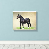 Welsh Cob Canvas Print (Insitu (Houten vloer))