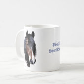 Welsh cob portret koffiemok (Voorkant links)