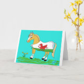 Welsh Cob Welsh Pony kaart (Gele Bloem)