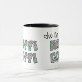 Welsh Coffee Mok: Hoffi Coffi, rood, groen, zilver Mok (Midden)