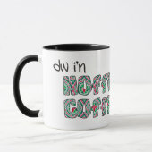 Welsh Coffee Mok: Hoffi Coffi, rood, groen, zilver Mok (Links)