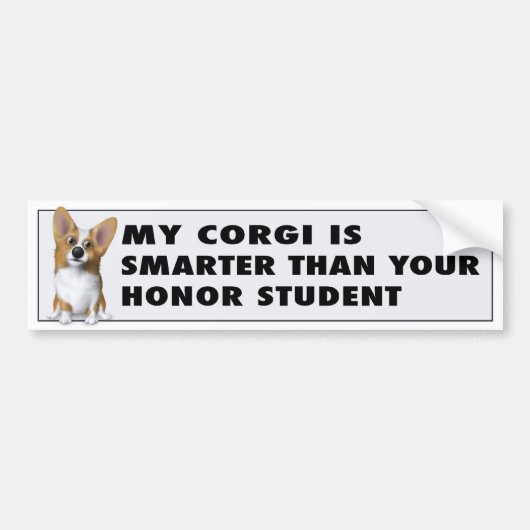Welsh Corgi 1 Honor Bumpersticker (Voorkant)