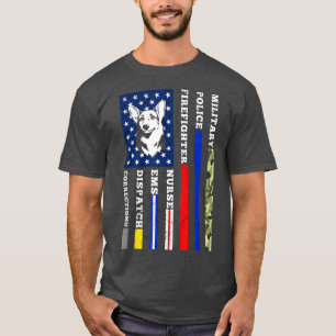 Welsh Corgi Amerikaanse vlag Hond Liefhebber Niema T-shirt