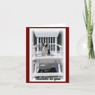 Welsh Corgi Bedankt voor je briefkaart