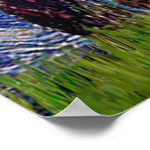 Welsh Corgi Bi Black Sterrennacht Poster (Hoek)