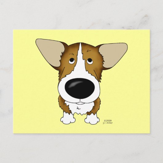 Welsh Corgi Briefkaart (Voorkant)