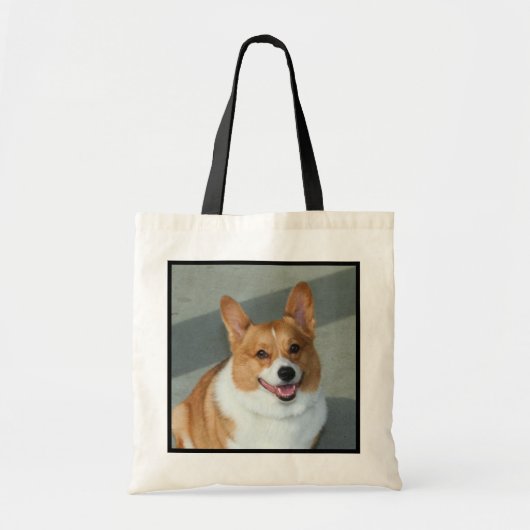 Welsh Corgi Canvas tas (Voorkant)
