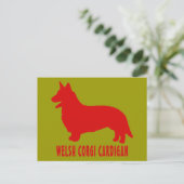 Welsh Corgi Cardigan Briefkaart (Staand voorkant)