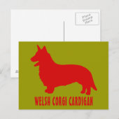 Welsh Corgi Cardigan Briefkaart (Voorkant / Achterkant)