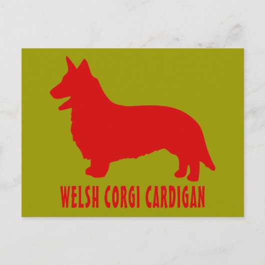 Welsh Corgi Cardigan Briefkaart (Voorkant)