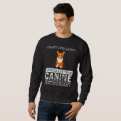 Welsh Corgi Cardigan Crazy Mom Trui (Voorkant volledig)