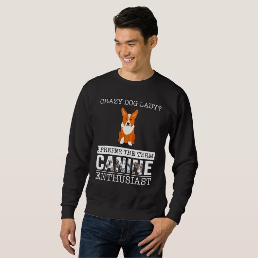 Welsh Corgi Cardigan Crazy Mom Trui (Voorkant volledig)