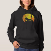Welsh Corgi Cardigan Dog And Moon Halloween Costum Hoodie (Voorkant)