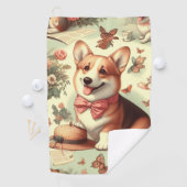  Welsh Corgi Cardigan illustratie Golfhanddoek (Insitu)