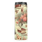  Welsh Corgi Cardigan illustratie Thermosbeker (Achterkant)