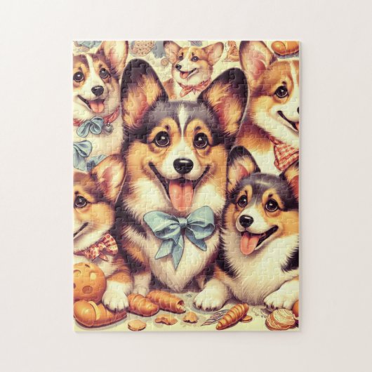 Welsh Corgi Cardigan Naadloos Legpuzzel (Verticaal)