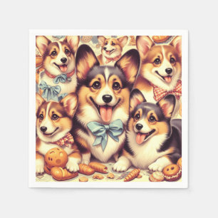 Welsh Corgi Cardigan Naadloos Servet
