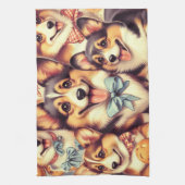Welsh Corgi Cardigan Naadloos Theedoek (Verticaal)