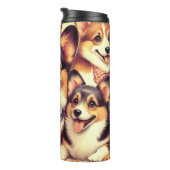 Welsh Corgi Cardigan Naadloos Thermosbeker (Geroteerd rechts)