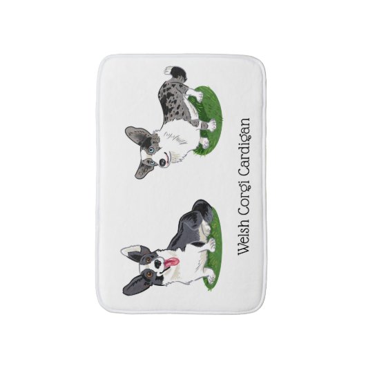 Welsh Corgi Cardigans Badmat (Voorkant Verticaal)