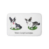 Welsh Corgi Cardigans Badmat (Voorkant)