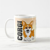 Welsh Corgi Dog Art Koffiemok (Links)