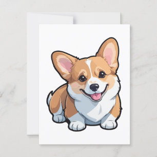 Welsh Corgi dog Briefkaart