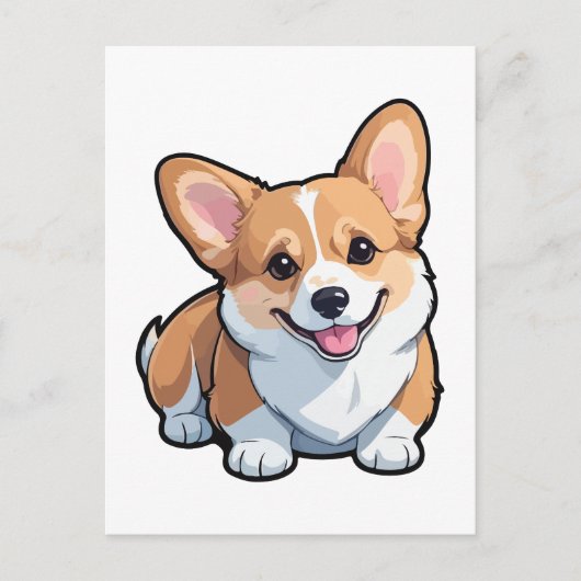 Welsh Corgi dog Briefkaart (Voorkant)