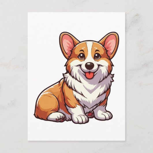 Welsh Corgi dog Briefkaart (Voorkant)