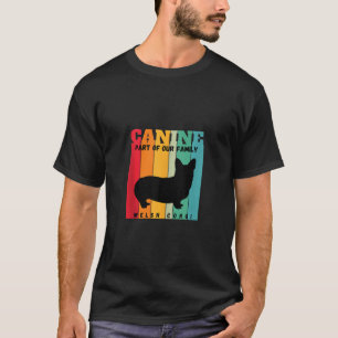 Welsh Corgi dog Canine Onderdeel van onze familie  T-shirt